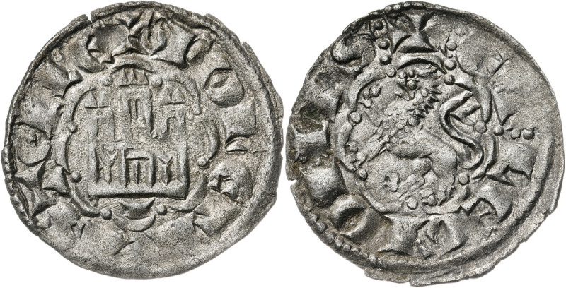 Alfonso X (1252-1284). Cuenca. Blanca alfonsí. (AB. 266.1, como novén). 0,79 g. ...