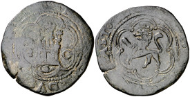 Reyes Católicos. Cuenca. 4 maravedís. (AC. 135). en leyenda. 6,53 g. BC/BC+.
