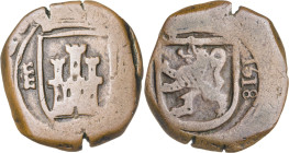 1618. Felipe III. Segovia. 8 maravedís. (AC. 317). 6,04 g. BC+.