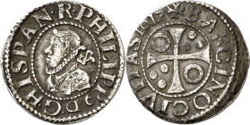 1612. Felipe III. Barcelona. 1/2 croat. (AC. 375) (Cru.C.G. 4342b). 1,51 g. MBC.
