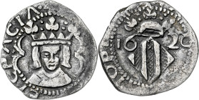 1620. Felipe III. Valencia. 1 divuitè. (AC. 567) (Cru.C.G. 4361i). 1,70 g. MBC-.