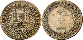 1644. Felipe IV. Amberes. Jetón. (D. 3986) (V.Q. 13830 var. metal). 5,50 g. MBC.