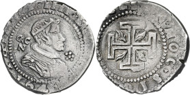 164(...). Felipe IV. Nápoles. GAC/N. 15 granos. (Vti. tipo 67) (MIR. tipo 248). 4,93 g. MBC-.