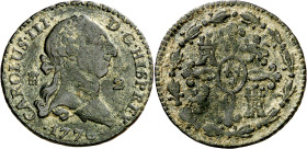 1776. Carlos III. Segovia. 2 maravedís. (AC. 40). Suciedades. 2,47 g. MBC-.