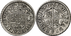 1760. Carlos III. Sevilla. JV. 2 reales. (AC. 772). 6,07 g. MBC+.
