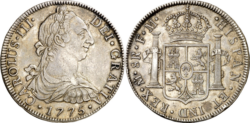 1775. Carlos III. México. FM. 8 reales. (AC. 1109). 26,80 g. MBC+.