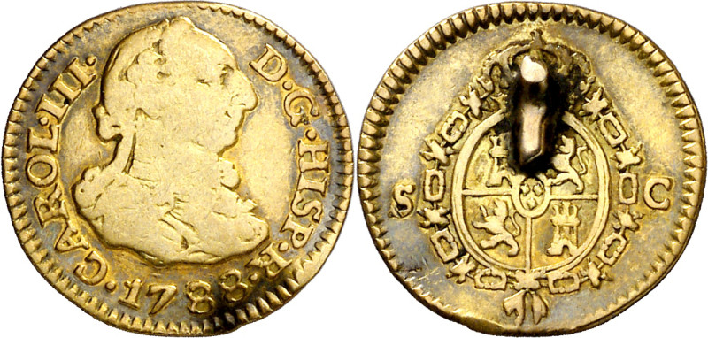 1788. Carlos III. Sevilla. C. 1/2 escudo. (AC. 1318). Soldadura en reverso. 1,74...
