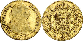 1779. Carlos III. Madrid. PJ. 1 escudo. (AC. 1358). 3,32 g. BC+/MBC-.