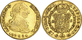 1788. Carlos III. Madrid. M. 2 escudos. (AC. 1578). Buen ejemplar. 6,68 g. MBC+.