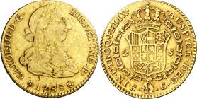 1788. Carlos III. Sevilla. C. 2 escudos. (AC. 1739). 6,69 g. MBC-/MBC.