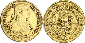 1790. Carlos IV. Madrid. MF. 2 escudos. (AC. 1275). 6,58 g. MBC-/MBC.
