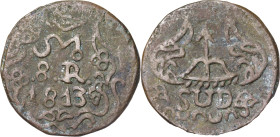 1813. Fernando VII. Morelos. 8 reales. (AC. 1343). CU. 21,42 g. MBC.