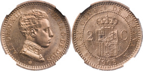 1905*05. Alfonso XIII. SMV. 2 céntimos. (AC. 11). Encapsulada. S/C-.