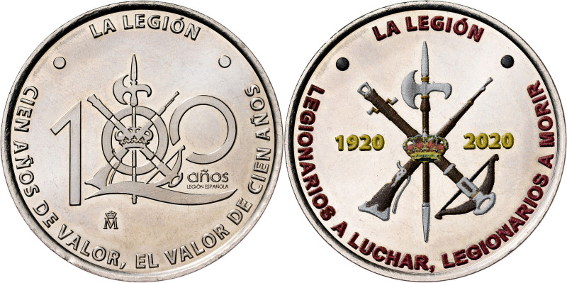 2020. Centenario de la Legión Española. CU-NI. 15,08 g. Ø033 mm. S/C.