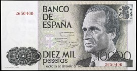1985. 10000 pesetas. (Ed. E7) (Ed. 481). 24 de septiembre, Juan Carlos I/Felipe. Sin serie. S/C.