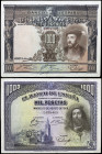 1925 y 1928. 1000 pesetas. 2 billetes. MBC-/MBC.