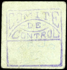 Cartagena (Murcia). Naval. Comité de Control. 10 céntimos. (KG. falta) (RGH. 1691). Cartón. Raro. MBC-.