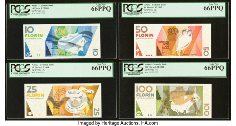 Aruba Centrale Bank 10; 50; 25; 100 Florin 1.7.2008; 1.12.2012; 1.7.2008; 1.12.2...
