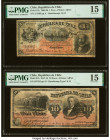 Chile Republica de Chile 1; 10 Pesos 18.2.1887; 11.3.1915 Pick 11b; 21b Two Examples PMG Choice Fine 15 (2). 

HID09801242017

© 2022 Heritage Auction...