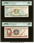 Cuba Banco Nacional de Cuba 1; 3 Pesos 1995 Pick 112s; 113s Two Specimen PMG Superb Gem Unc 68 EPQ; About Uncirculated 50 EPQ. 

HID09801242017

© 202...