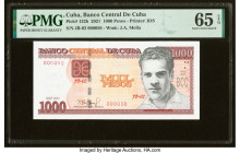 Low Serial Number 50 Cuba Banco Central de Cuba 1000 Pesos 2021 Pick 132b PMG Gem Uncirculated 65 EPQ. 

HID09801242017

© 2022 Heritage Auctions | Al...