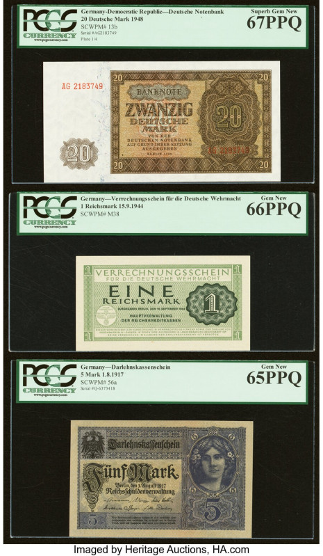 Germany Democratic Republic Deutsche Notenbank 20 Deutsche Mark 1948 Pick 13b PC...