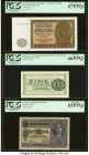 Germany Democratic Republic Deutsche Notenbank 20 Deutsche Mark 1948 Pick 13b PCGS Superb Gem New 67PPQ. Germany State Loan Currency Note 5 Mark 1.8.1...