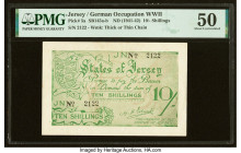 Jersey States of Jersey (German Occupation) 10 Shillings ND (1941-42) Pick 5a PMG About Uncirculated 50. 

HID09801242017

© 2022 Heritage Auctions | ...