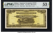 Malaya Japanese Government 1000 Dollars ND (1945) Pick M10a KNB10b PMG About Uncirculated 53 EPQ. 

HID09801242017

© 2022 Heritage Auctions | All Rig...
