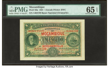 Mozambique Banco Nacional Ultramarino 1 Escudo 1.1.1921 Pick 66a PMG Gem Uncirculated 65 EPQ. 

HID09801242017

© 2022 Heritage Auctions | All Rights ...