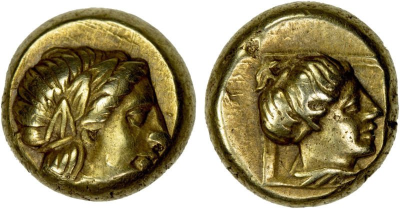 LESBOS: Mytilene, EL hekte (2.54g), ca. 377-326 BC, Bodenstedt-95, MFA Boston-17...