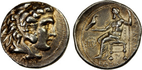 MACEDONIAN KINGDOM: Alexander III 'the Great', 336-323 BC, AR tetradrachm (16.99g), Babylon, ca. 317-311 BC, Price-3742, early posthumous issue by Pei...