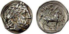 MACEDONIAN KINGDOM: Philip III Arrhidaios, 323-317 BC, AR tetradrachm (14.34g), Amphipolis, ca. 320/19-317 BC, Le Rider pl.45/25 (same dies), Troxell-...