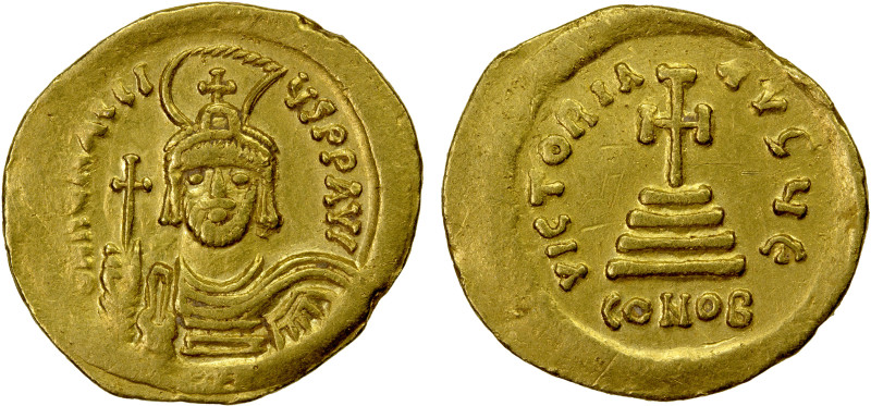 BYZANTINE EMPIRE: Heraclius, 610-641, AV solidus (4.36g), Constantinople, S-731,...