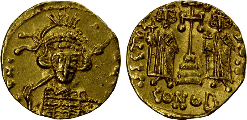 BYZANTINE EMPIRE: Constantine IV Pogonatus, 668-685, AV solidus (4.28g), Constan...