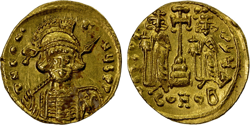 BYZANTINE EMPIRE: Constantine IV Pogonatus, 668-685, AV solidus (4.44g), Constan...