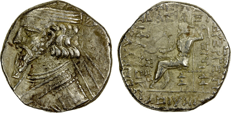 PARTHIAN KINGDOM: Orodes III, ca. 6-8 AD, AR tetradrachm (9.16g), Seleukia on th...