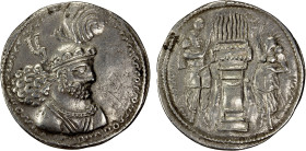 SASANIAN KINGDOM: Hormizd I, 272-273, AR drachm (3.56g), G-36, Sunrise-750, SNS type Ia/2a, bust of Hormizd I right, wearing diadem and crown with kor...