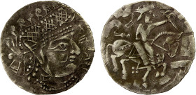 GHUZZ OF SYR DARYA: 'Abd Allah b. Tahir, ca. 230-245, AR drachm (1.39g), A-100.1, Zeno-201697 (this piece), Afrighid-style bust right, citing the Tahi...