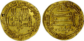 AGHLABID: Ibrahim II, 874-902, AV dinar (4.18g), NM, AH281, A-447, finest style, beautifully centered, very rare in this quality, EF.
Estimate: USD 3...