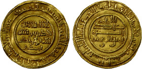 ALMORAVID: Abu Bakr, 1056-1087, AV dinar (4.18g), Sijilmasa, AH454, A-461.2, H-29/30, Hazard cited only 2 examples assigned to this year, but both wit...