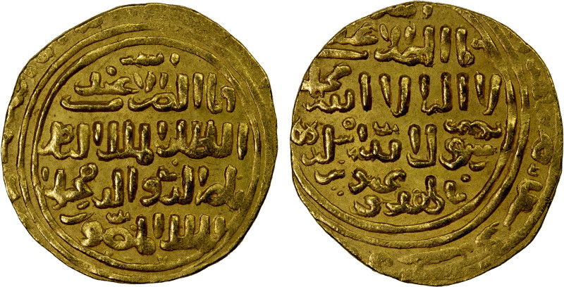 BAHRI MAMLUK: Muhammad I, 2nd reign, 1299-1309, AV dinar (8.20g) (al-Qahira), DM...