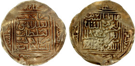 OTTOMAN EMPIRE: Murad III, 1574-1595, AV dinar (4.12g), [Tilimsan] (Tlemcen), AH995, A-1331, unusual tall floral ornament at the bottom of the reverse...