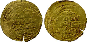 KHWARIZMSHAH: Muhammad, 1200-1220, AV dinar (6.00g), ND, DM, A-1712, VF.
Estimate: USD 300 - 400