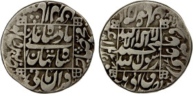 MUGHAL: Shah Jahan I, 1628-1658, AR rupee (10.81g), Pattan Deo, AH1048, KM-235.21, very rare date (no examples of this date on CoinArchives, but about...