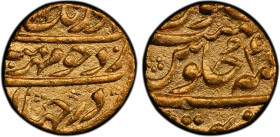 MUGHAL: Aurangzeb, 1658-1707, AV mohur (10.81g), Tatta, AH1111 year 4x, KM-315.46, an attractive example, PCGS graded AU55.
Estimate: USD 800 - 900