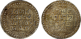 KACHAR: Yasho Narayana, 1583-1601, AR tanka (9.73g), SE1505, R&B-16.1 (same dies), KM-109, legends hara gauri charana parayana hachengsa vamsaja // sr...