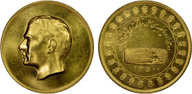 IRAN: Muhammad Reza Shah, 1941-1979, AV medal (38.11g), SH1350 (1970/71), Hosseini, p.313, 37mm.900 fine, AGW 34.3g; commemorating 2500 Years of the P...