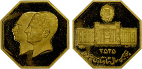 IRAN: Muhammad Reza Shah, 1941-1979, AV medal (9.91g), MS2535 (1976), similar to Hosseini, p.302, octagonal flan, 27mm.900 fine, AGW 8.92g; commemorat...