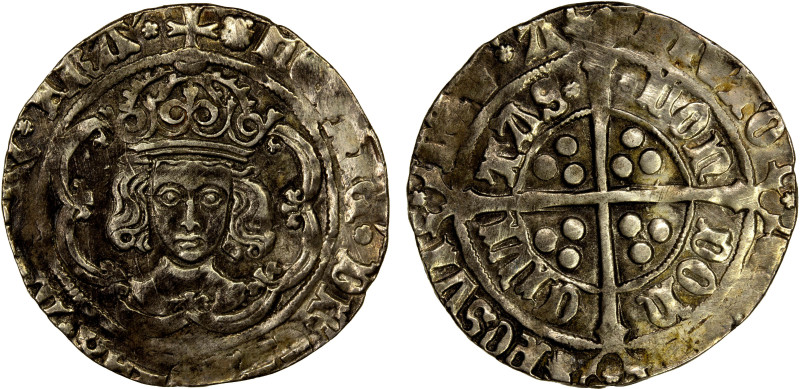 ENGLAND: Henry VII, 1485-1509, AR groat (3.21g), London, ND (1493-5), North-1705...